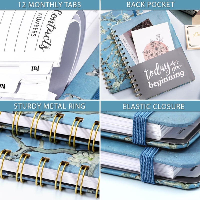 MaaIbok 2025-2026 Planner - Planner 2025-2026, July 2025 - June 2026, Weekly & Monthly Planner, 8.5"" x 6.4"", Planner with Hardcover, Twin-Wire Binding, Monthly Tabs, Inner Pocket, Daily Organizer - Image 5